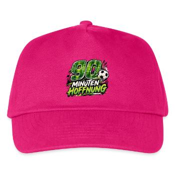 90 Minuten Hoffnung – Fußballfan Geschenkidee - Kinder Basecap - Fuchsia - Vorne