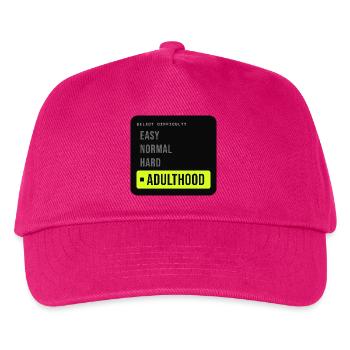 Schwierigkeitsgrad: Leicht, Normal, schweres Erwachsenenalter, - Kinder Basecap - Fuchsia - Vorne
