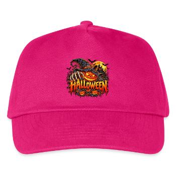 Halloween Kürbis mit Krallen - Kinder Basecap - Fuchsia - Vorne