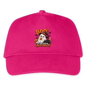 Halloween Geist: Sozial Überfordert - Kinder Basecap - Fuchsia - Vorne
