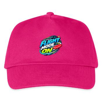 Flugmodus Aktiv - Kinder Basecap - Fuchsia - Vorne