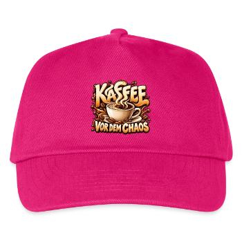 Kaffee vor dem Chaos Lustiges Geschenk für Freunde - Kinder Basecap - Fuchsia - Vorne