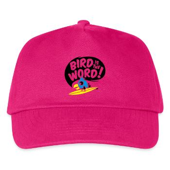 surfing bird - bird is the word - surfin bird - Kids’ Baseball Cap - fuchsia - Front