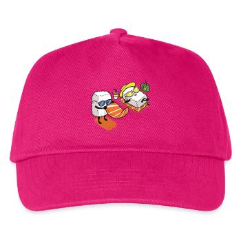Sushi beach funny fish gift Christmas - Kids’ Baseball Cap - fuchsia - Front