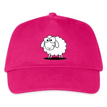Witziges Schaf - Kinder Basecap - Fuchsia - Vorne