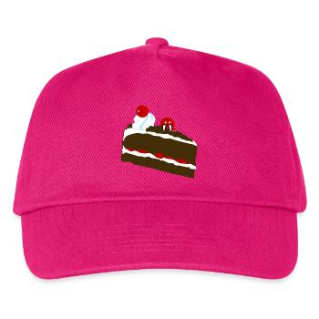 Torten Monster Schwarzwälder - Kinder Basecap - Fuchsia - Vorne