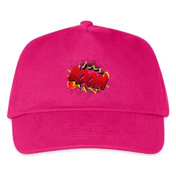 Boom Comic Grafik - Kinder Basecap - Fuchsia - Vorne