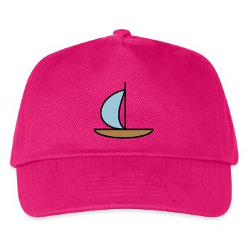 Segelboot - Kinder Basecap - Fuchsia - Vorne
