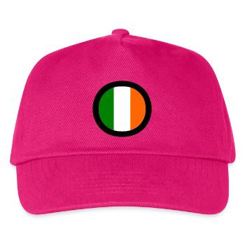 Irland Flagge - Kinder Basecap - Fuchsia - Vorne