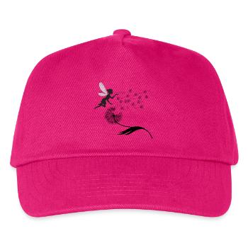 Feenflug-Silhouette mit Staub - Kinder Basecap - Fuchsia - Vorne