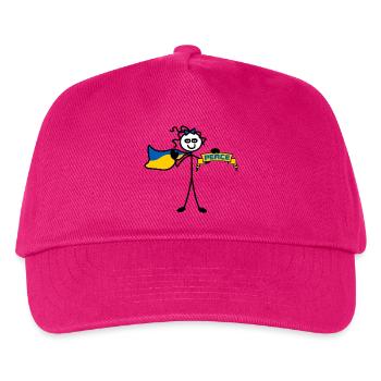Frieden für die Ukraine - Kinder Basecap - Fuchsia - Vorne