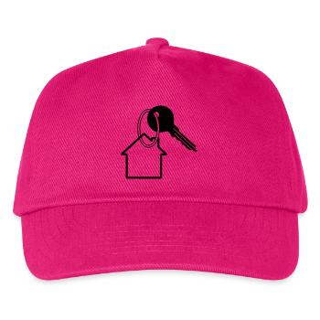 Key with house key for house purchased logo 2 - Kids’ Baseball Cap - fuchsia - Front