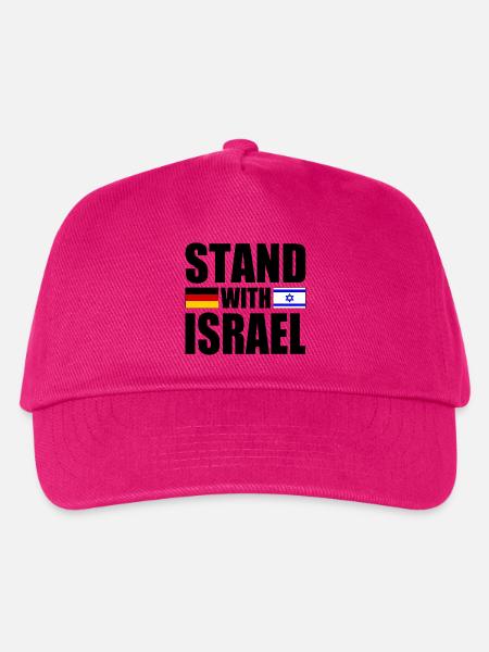 We Stand with israel - Kinder Basecap - Fuchsia