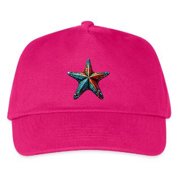 Seestern - Kinder Basecap - Fuchsia - Vorne