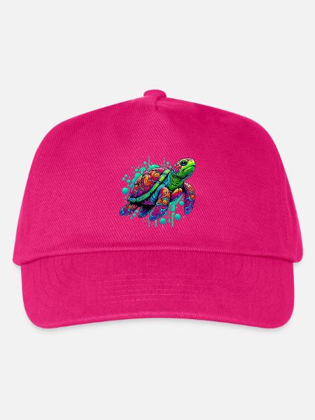 Schildkröte - Kinder Basecap - Fuchsia