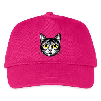 Cat - Kids’ Baseball Cap - fuchsia - Front