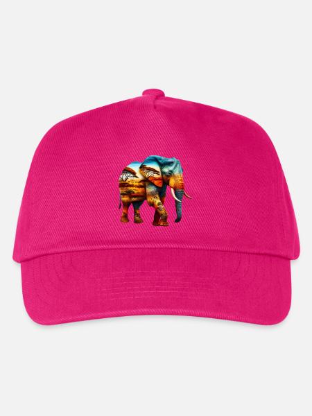 Elefant - Kinder Basecap - Fuchsia