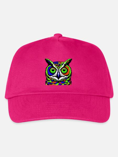 Eule - Kinder Basecap - Fuchsia