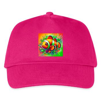 Clownfisch - Kinder Basecap - Fuchsia - Vorne