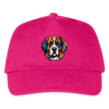 Dog Comic - Kids’ Baseball Cap - fuchsia - Front