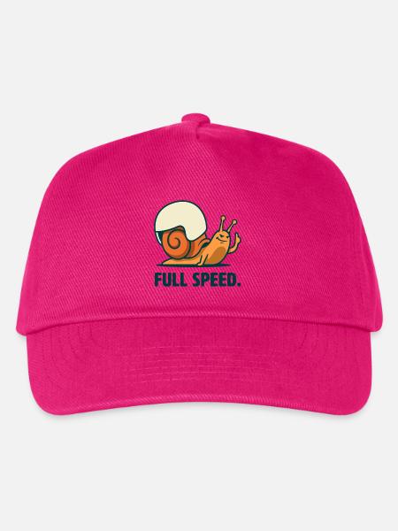 Schnecke mit voller Geschwindigkeit - Kinder Basecap - Fuchsia
