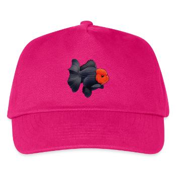 Oranda de grade noir avec poisson rouge du quartier général des Cheveux Rouges - Casquette de baseball Enfant - fuchsia - Devant