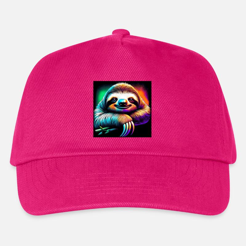 Faultier - Kinder Basecap - Fuchsia