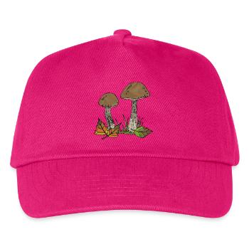 Pilze - Kinder Basecap - Fuchsia - Vorne