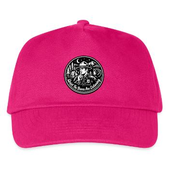 Leise Die Bären Hören Zu Ranger Spruch - Kinder Basecap - Fuchsia - Vorne