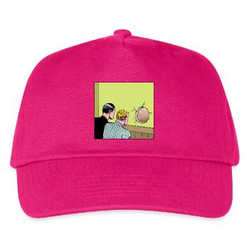 Loch in der Wand - Kinder Basecap - Fuchsia - Vorne