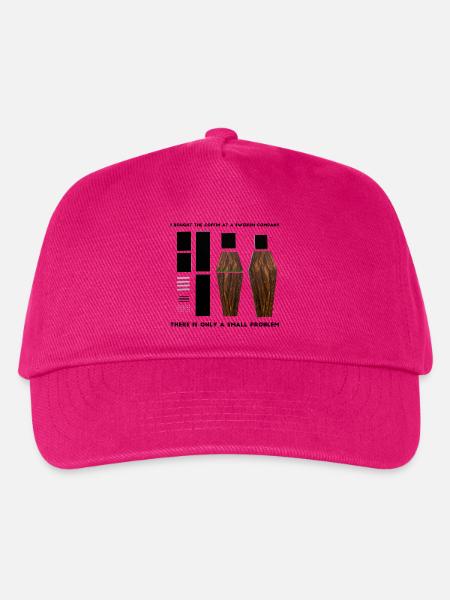 Lustiges Holzsarg-Kunstwerk - Kinder Basecap - Fuchsia