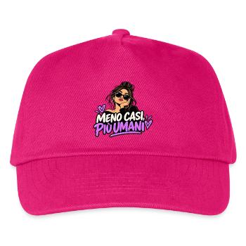 Weniger Fälle, mehr Menschen - Kinder Basecap - Fuchsia - Vorne