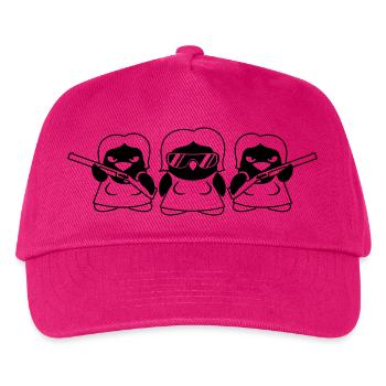 Cool Penguin Girls Gang - Kids’ Baseball Cap - fuchsia - Front