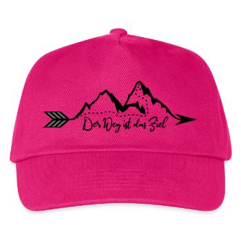 Der Weg ist das Ziel - Kinder Basecap - Fuchsia - Vorne