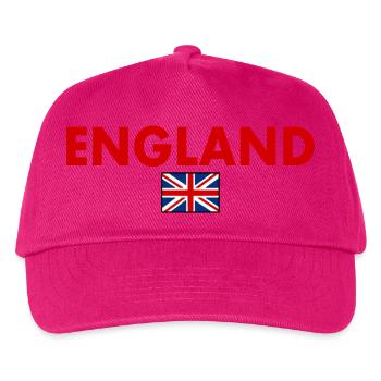 angleterre - Casquette de baseball Enfant - fuchsia - Devant