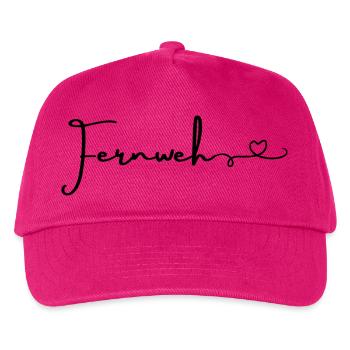 Fernweh... - Kinder Basecap - Fuchsia - Vorne