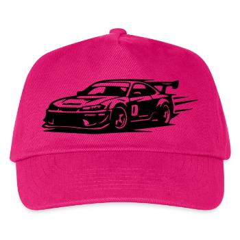 Car Racing Car - Kids’ Baseball Cap - fuchsia - Front