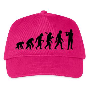 Querflöten Evolution Für Flötisten - Kinder Basecap - Fuchsia - Vorne