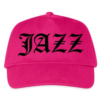 Jazz-Gothic-Logo-Logo T-Shirt - Kinder Basecap - Fuchsia - Vorne