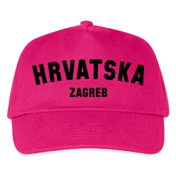 ZAGREB Hrvatska - Kroatien - Croatia - Kinder Basecap - Fuchsia - Vorne