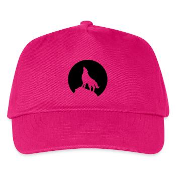 Wolf - Kinder Basecap - Fuchsia - Vorne