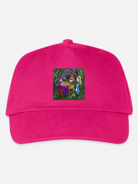 Alice im Wunderland Tee Pary - Kinder Basecap - Fuchsia