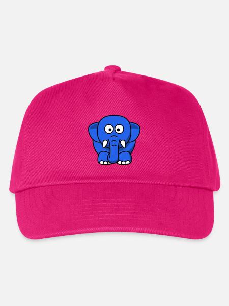 blauer Elefant - Kinder Basecap - Fuchsia