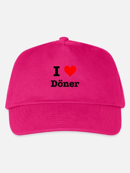 I love Döner - Kinder Basecap - Fuchsia