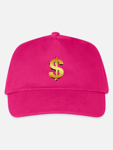 Dollarzeichen - Kinder Basecap - Fuchsia