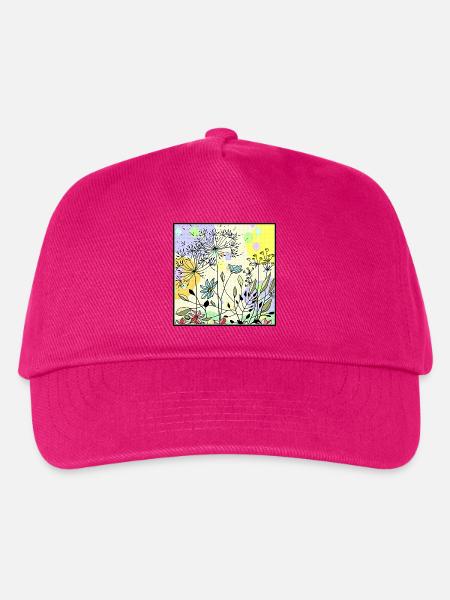 Löwenzahn auf der Wiese - Kinder Basecap - Fuchsia