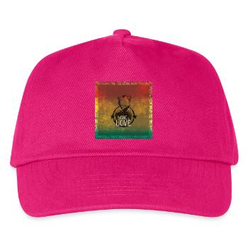 one love reggae - Kinder Basecap - Fuchsia - Vorne