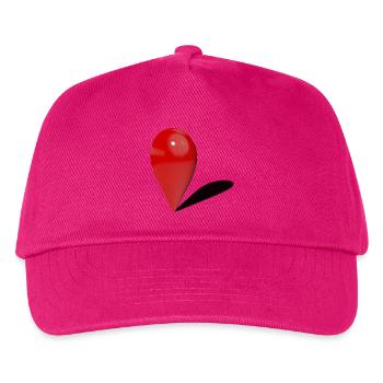 You are here - Kids’ Baseball Cap - fuchsia - Front