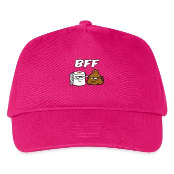 BFF - Best friends for ever - Geschenkidee Freunde - Kinder Basecap - Fuchsia - Vorne