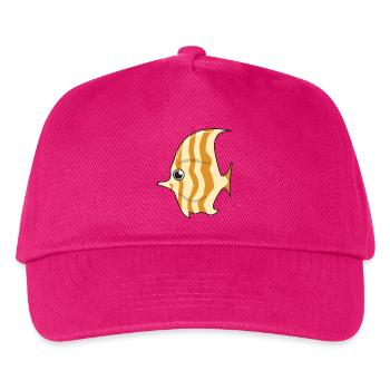 Scalar fish gift aquarium water fish cartoon - Kids’ Baseball Cap - fuchsia - Front